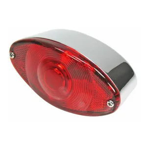 Eye Vintage Motorcycle Tail Light w/License Plate Light 12V Dual Filament